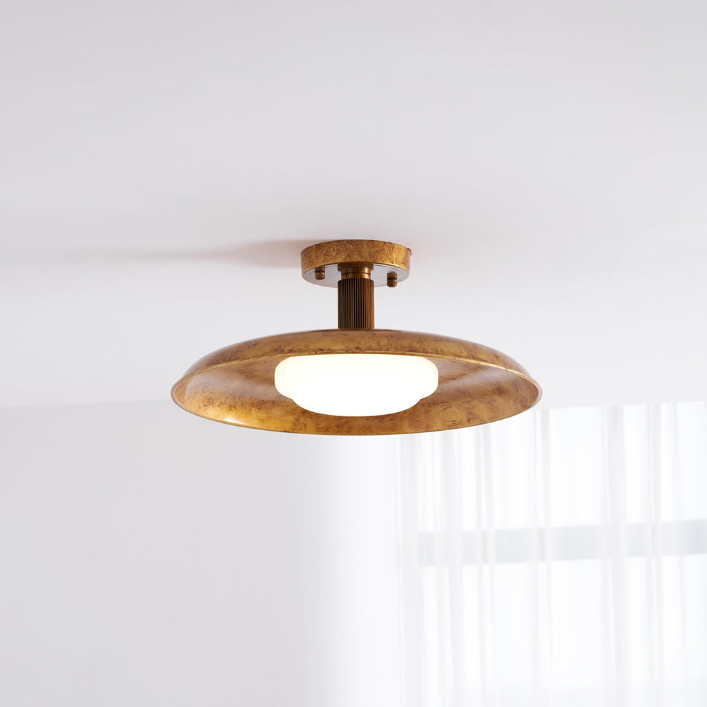 Lampada da soffitto a pannello piatto stile coperchio di pentola