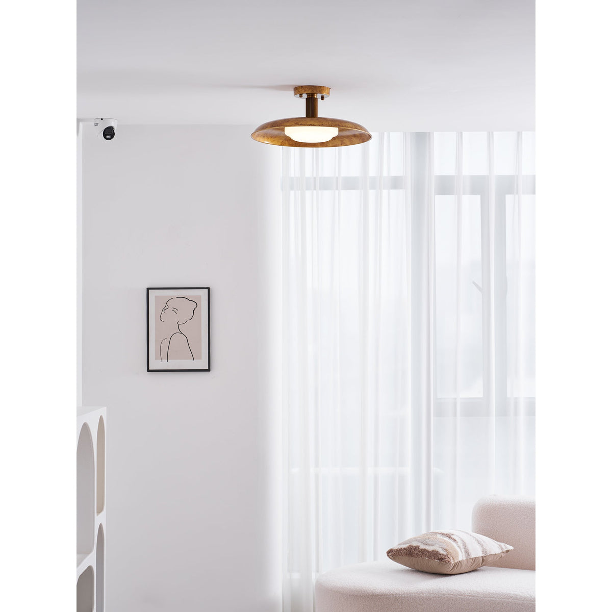 Lampada da soffitto a pannello piatto stile coperchio di pentola