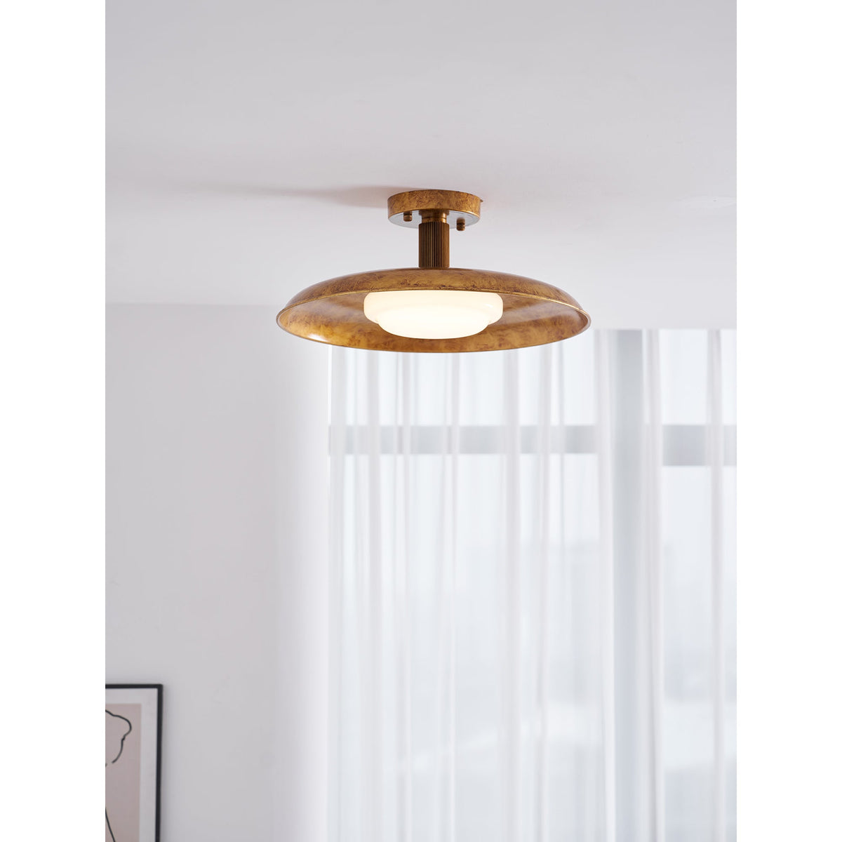 Lampada da soffitto a pannello piatto stile coperchio di pentola