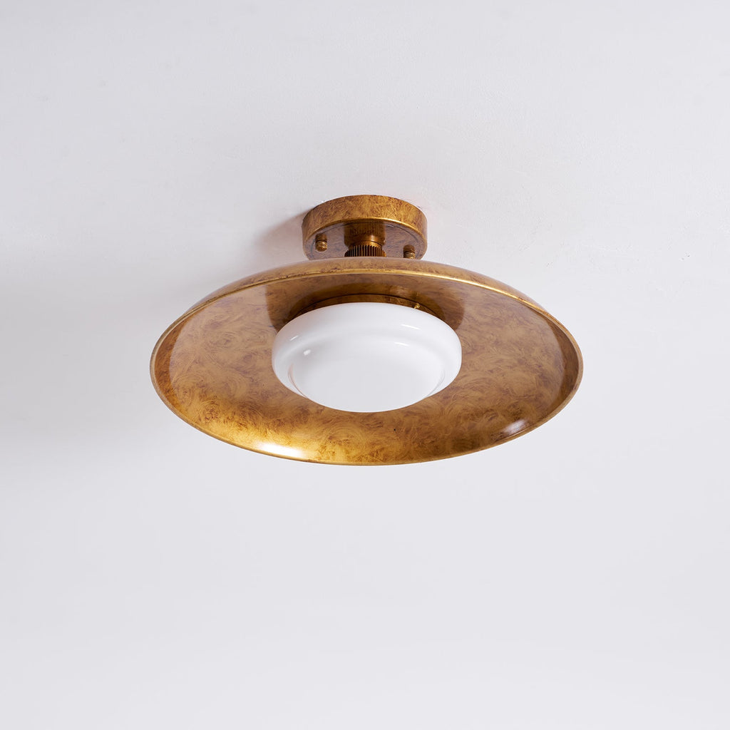 Lampada da soffitto a pannello piatto stile coperchio di pentola