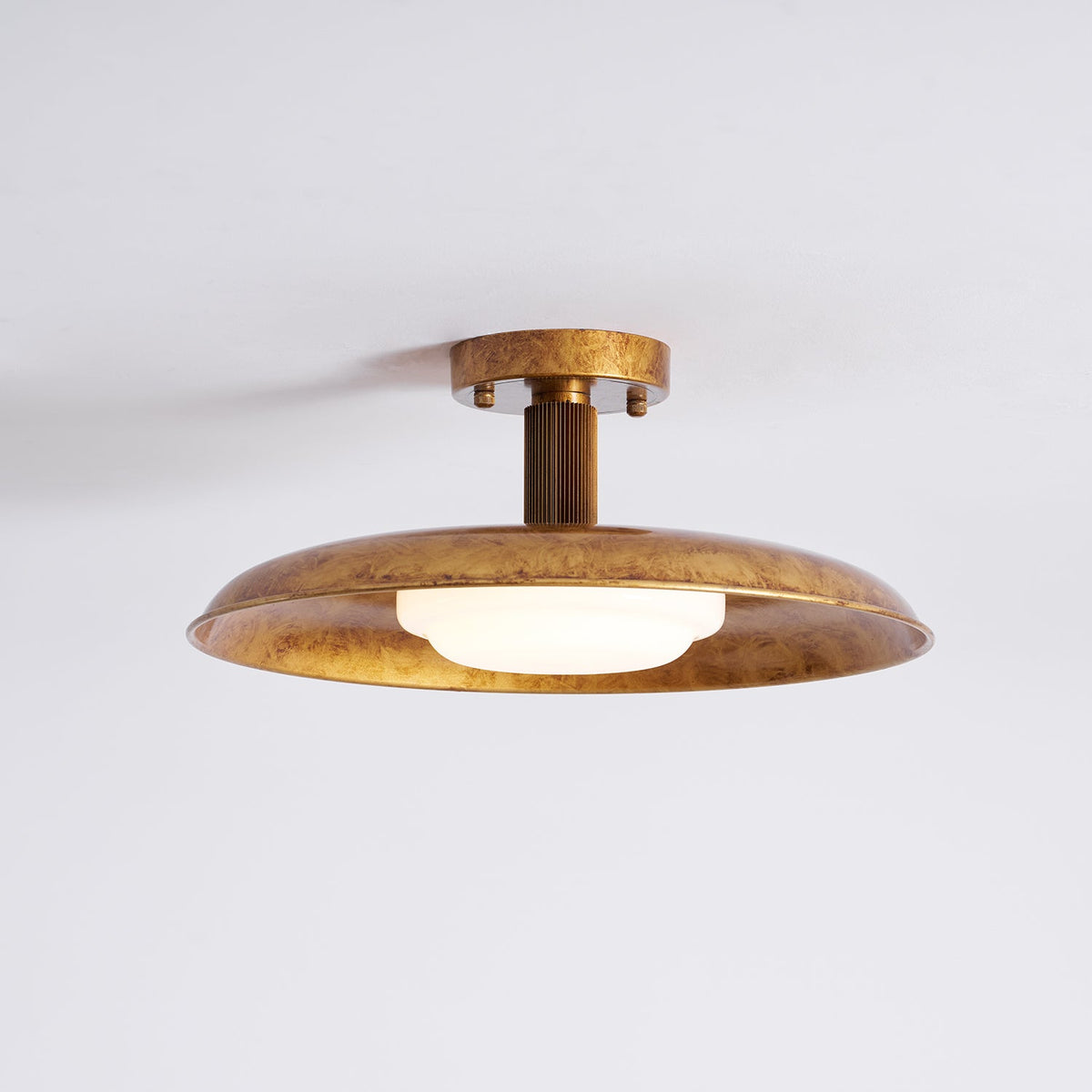 Lampada da soffitto a pannello piatto stile coperchio di pentola