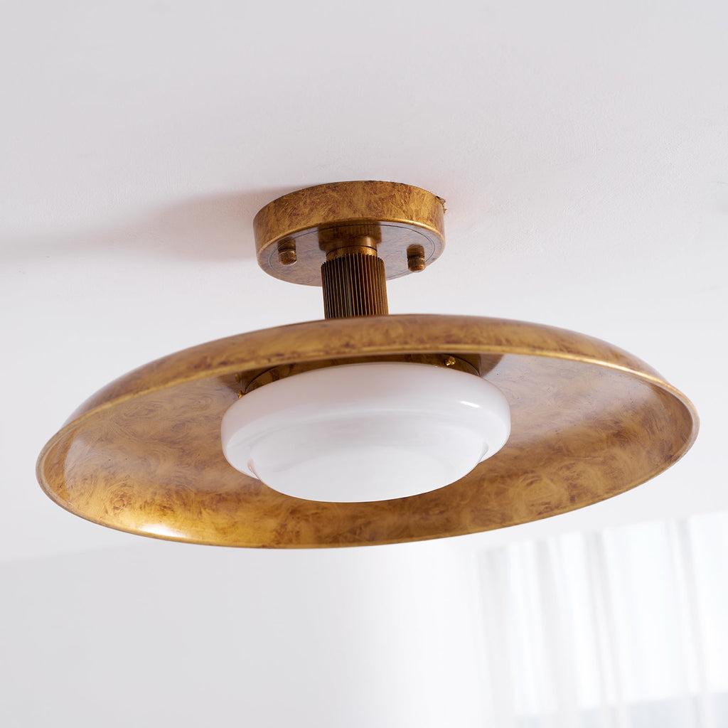 Lampada da soffitto a pannello piatto stile coperchio di pentola