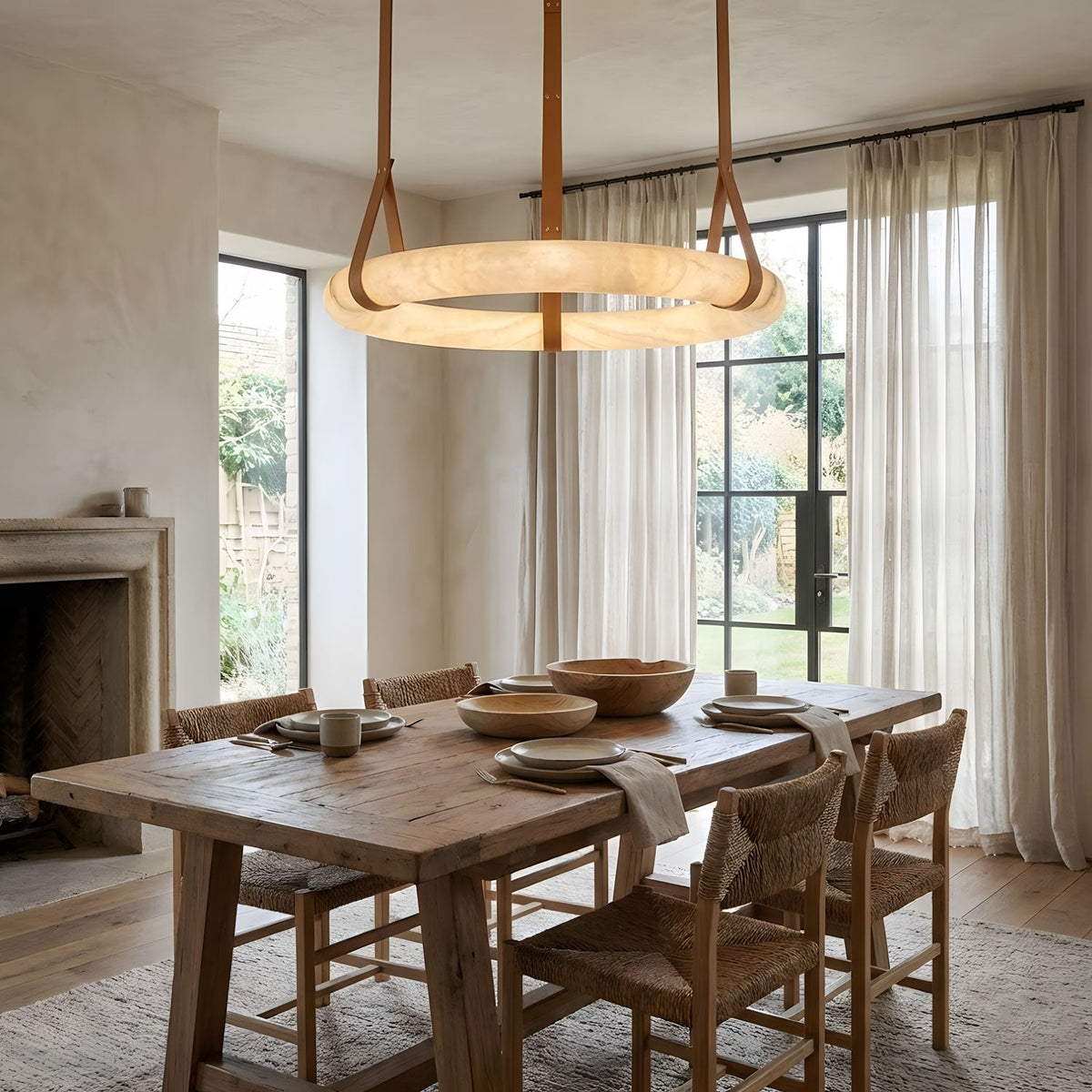 Lampada a sospensione Oslo Alabaster A