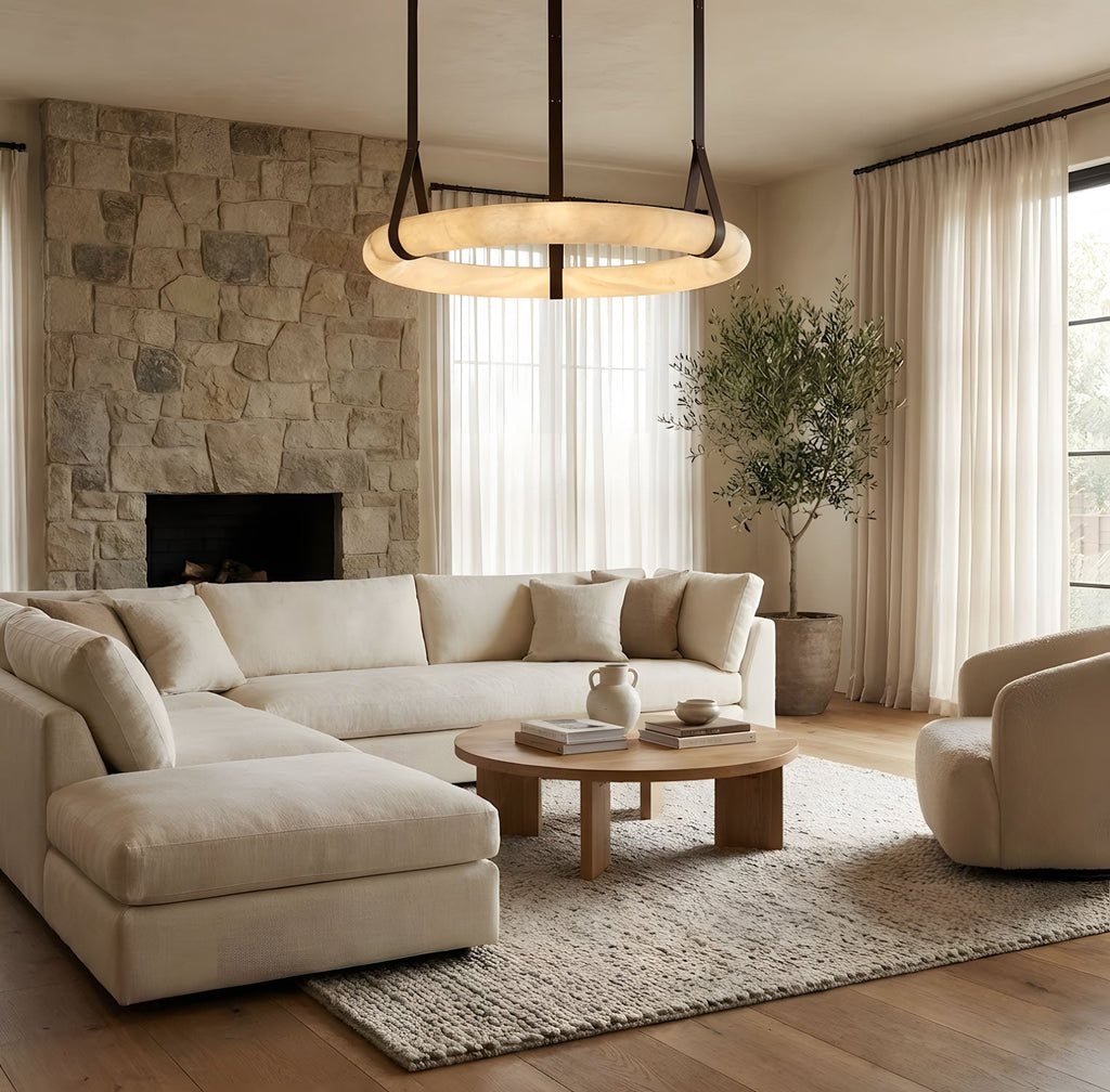 Lampada a sospensione Oslo Alabaster A