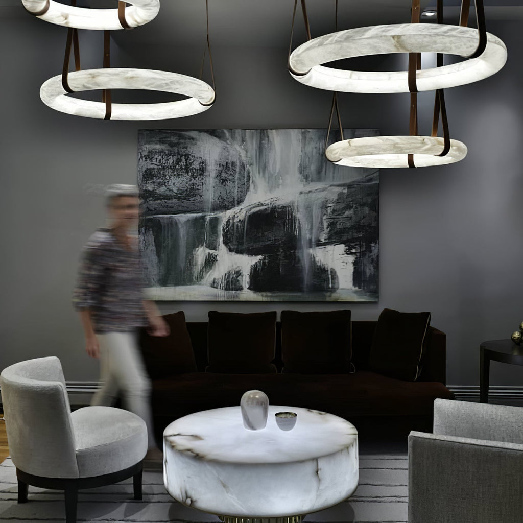 Lampada a sospensione Oslo Alabaster A