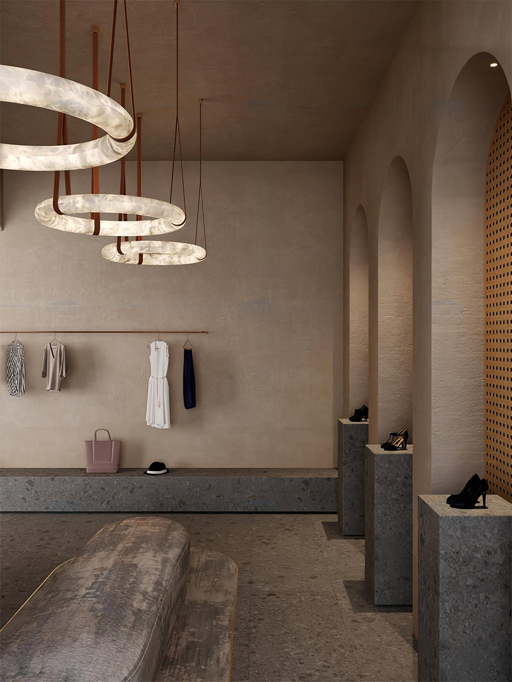 Lampada a sospensione Oslo Alabaster A