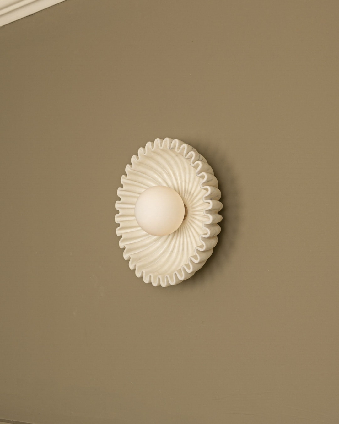 Lampada da Parete in Marmo Ostro