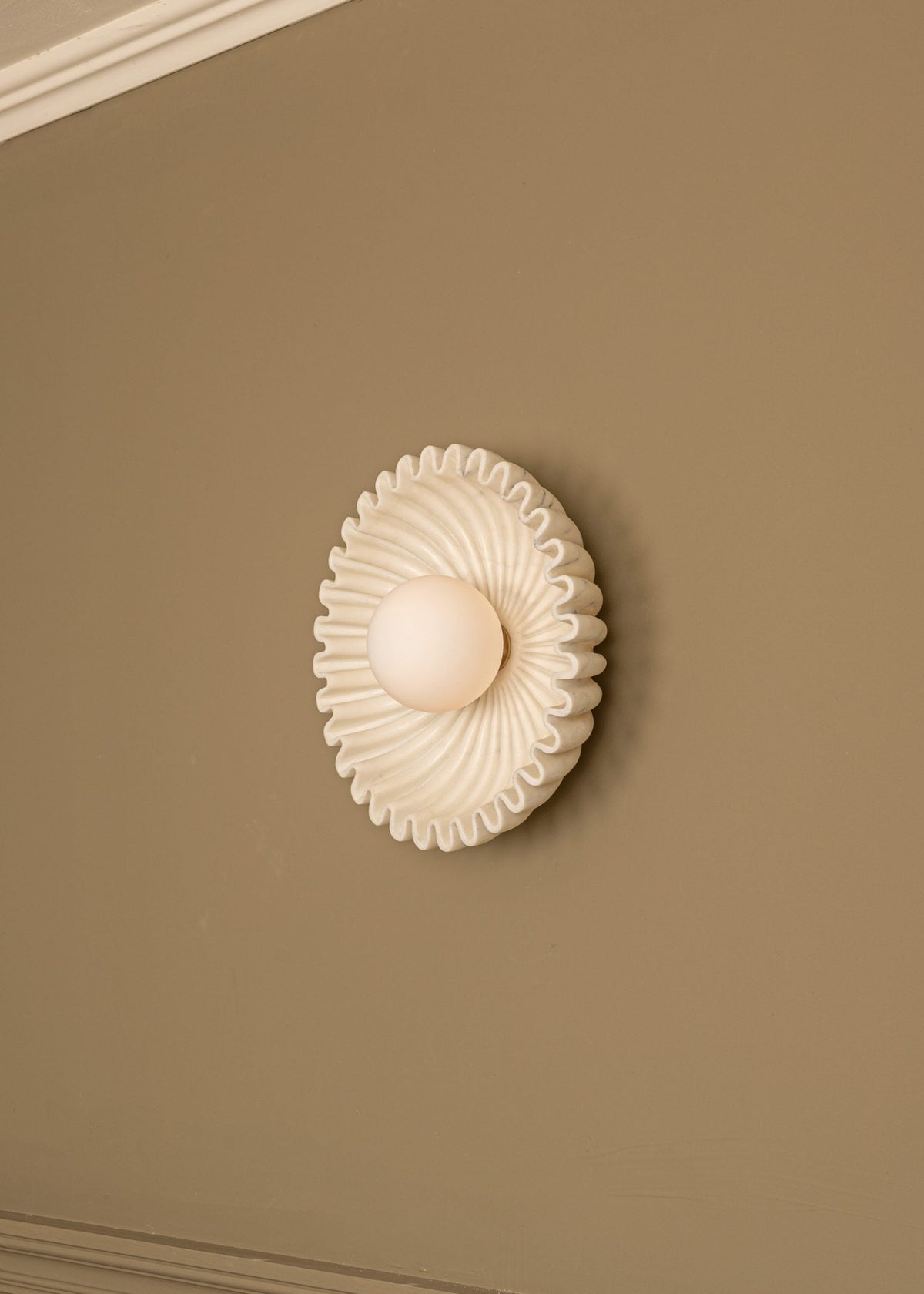 Lampada da Parete in Marmo Ostro