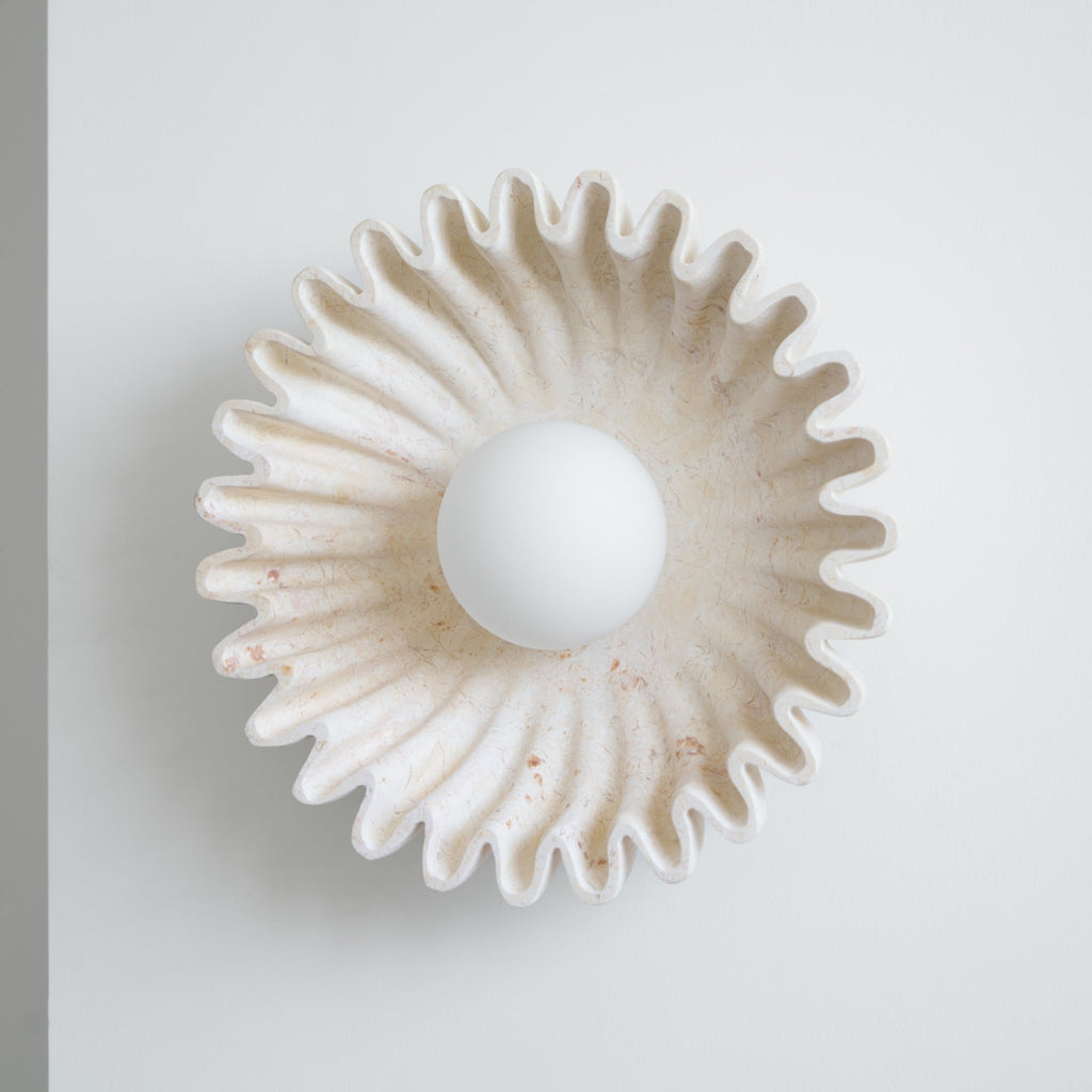 Lampada da Parete in Marmo Ostro