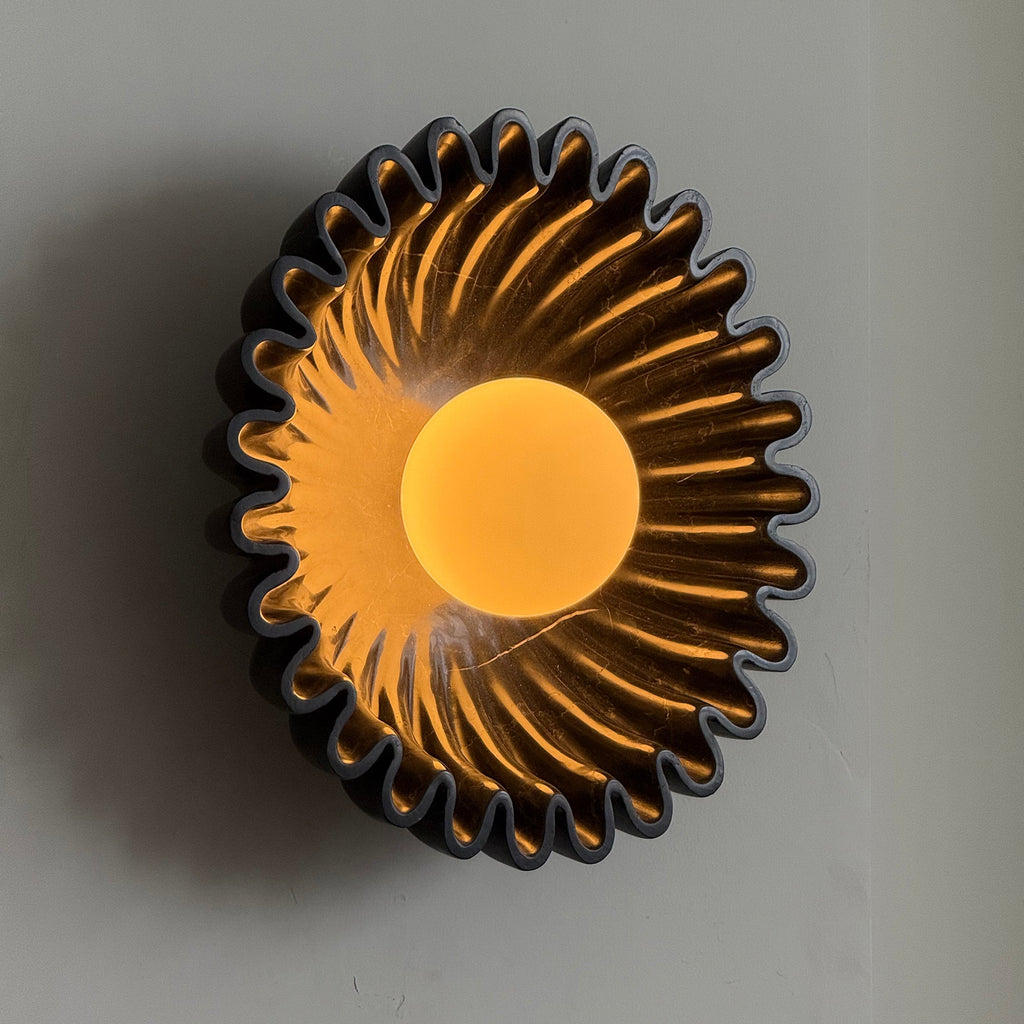 Lampada da Parete in Marmo Ostro