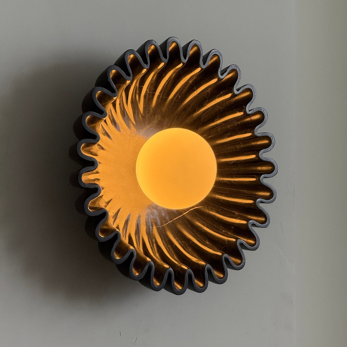 Lampada da Parete in Marmo Ostro