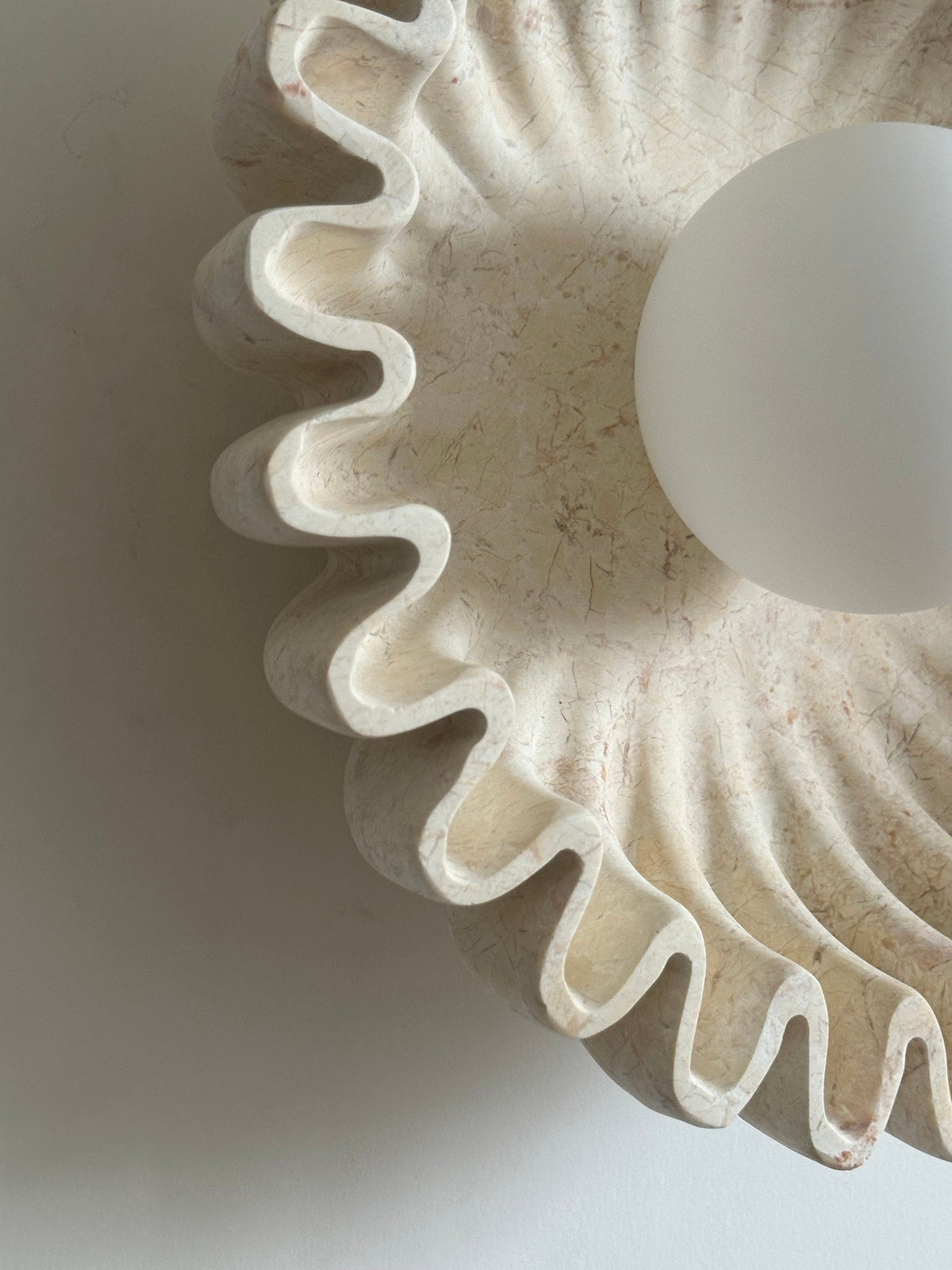 Lampada da Parete in Marmo Ostro