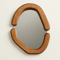 Specchio con Cornice in Legno Ovale
