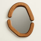 Specchio con Cornice in Legno Ovale
