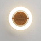 Ovelle Lampada da soffitto – Metallo/Acrilico – Legno caldo – Ø 20/30 cm – Design ad anello aperto per soggiorno