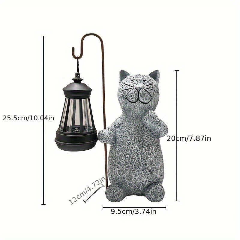 Gatto Gloiante Giardino Lampada