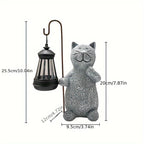 Gatto Gloiante Giardino Lampada
