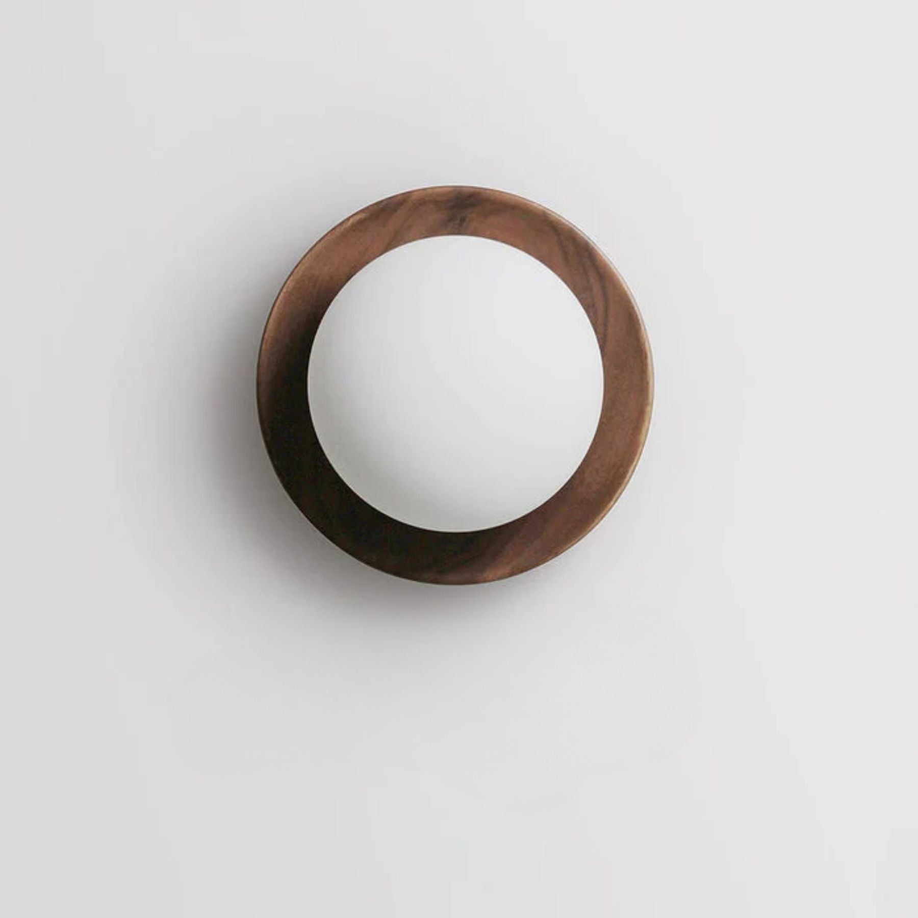Lampada da parete in legno Ozon – Legno – Naturale – Ø 30 cm – Minimalista