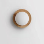 Lampada da parete in legno Ozon – Legno – Naturale – Ø 30 cm – Minimalista