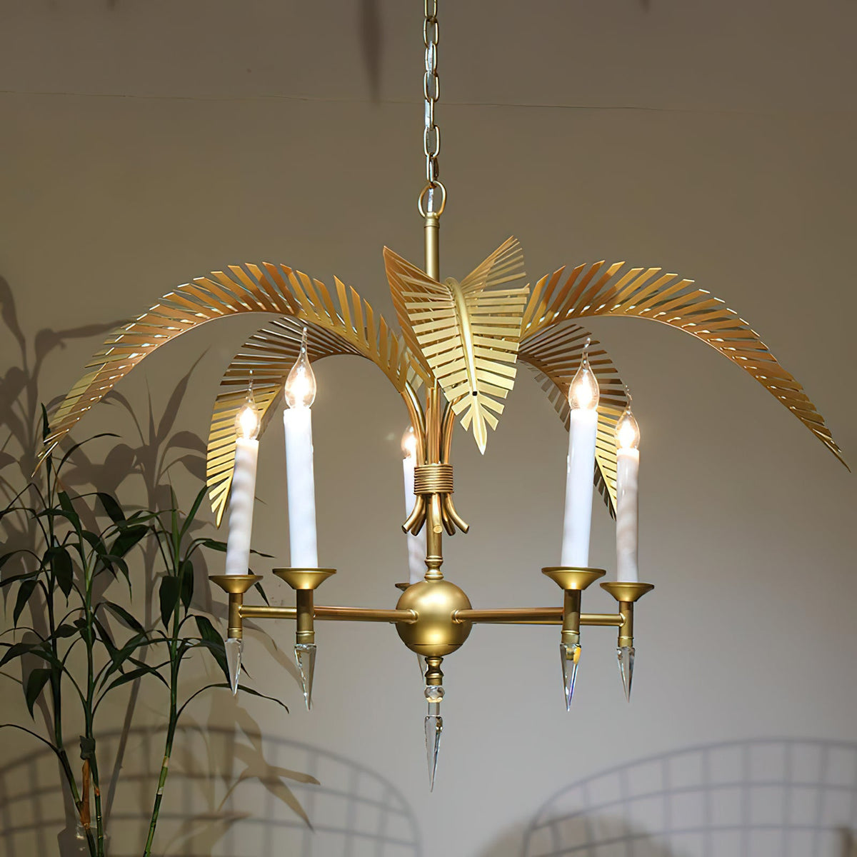 Lampadario a Foglia di Palma