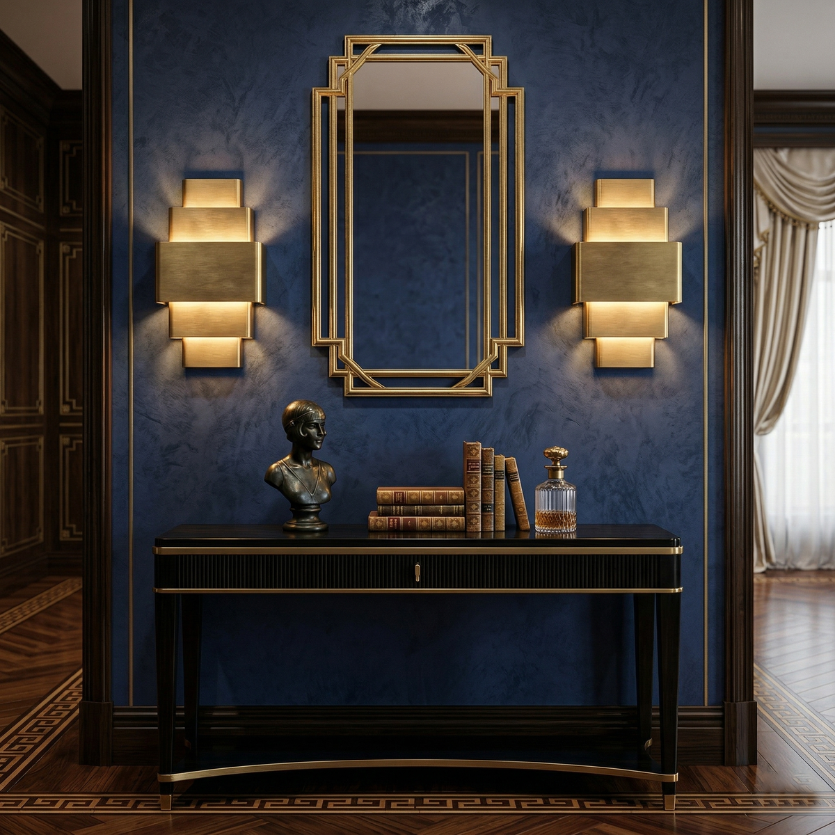 Lampada da Parete in Ottone Sofia