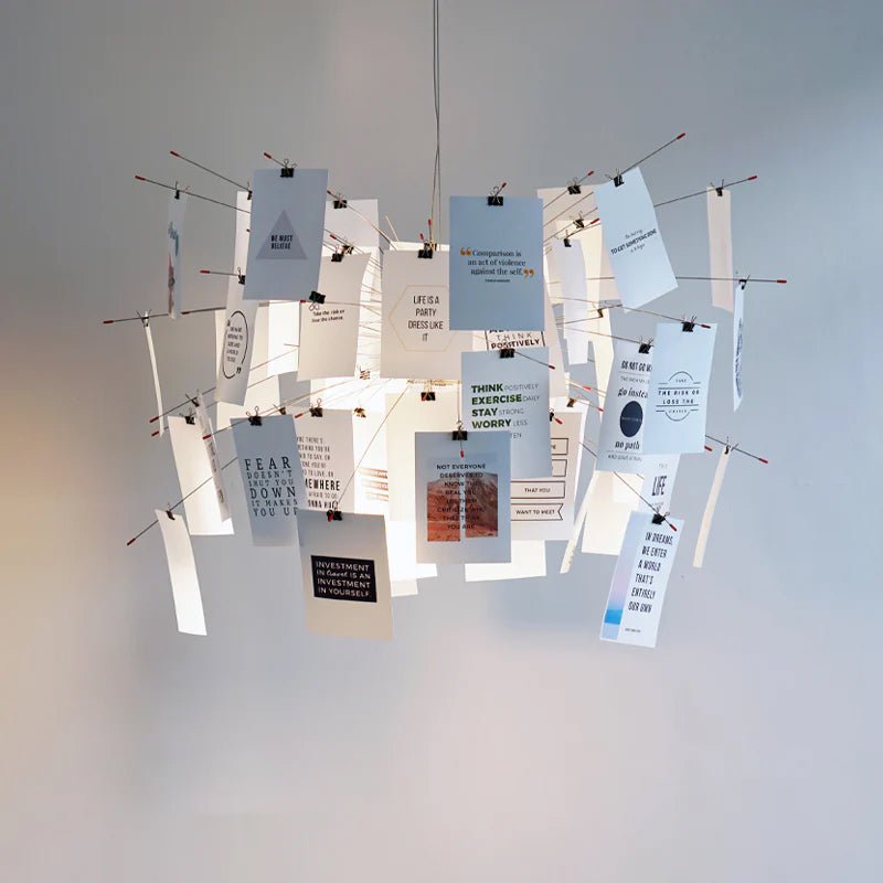 Lampadario di Carta