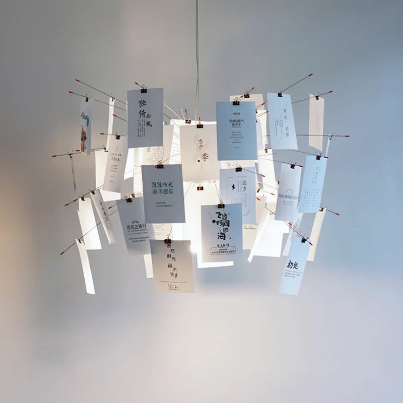 Lampadario di Carta