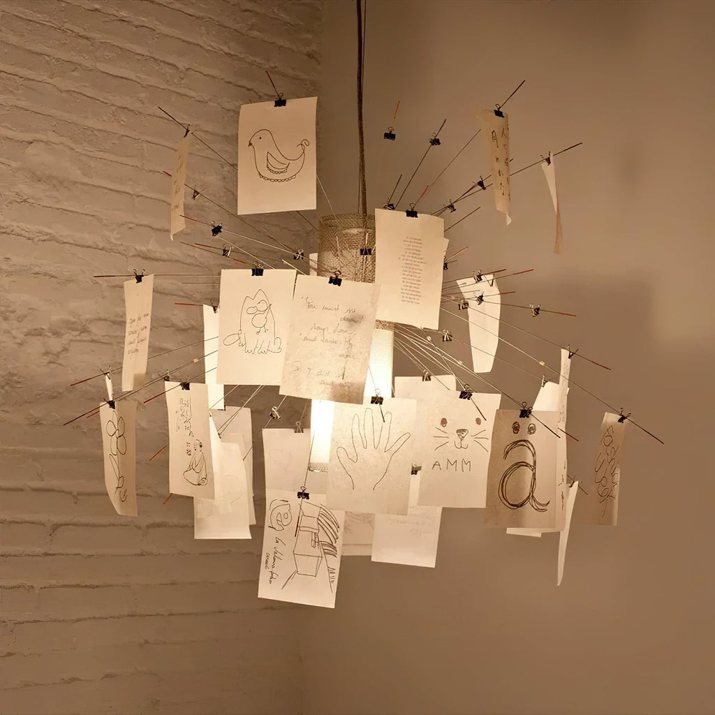 Lampadario di Carta