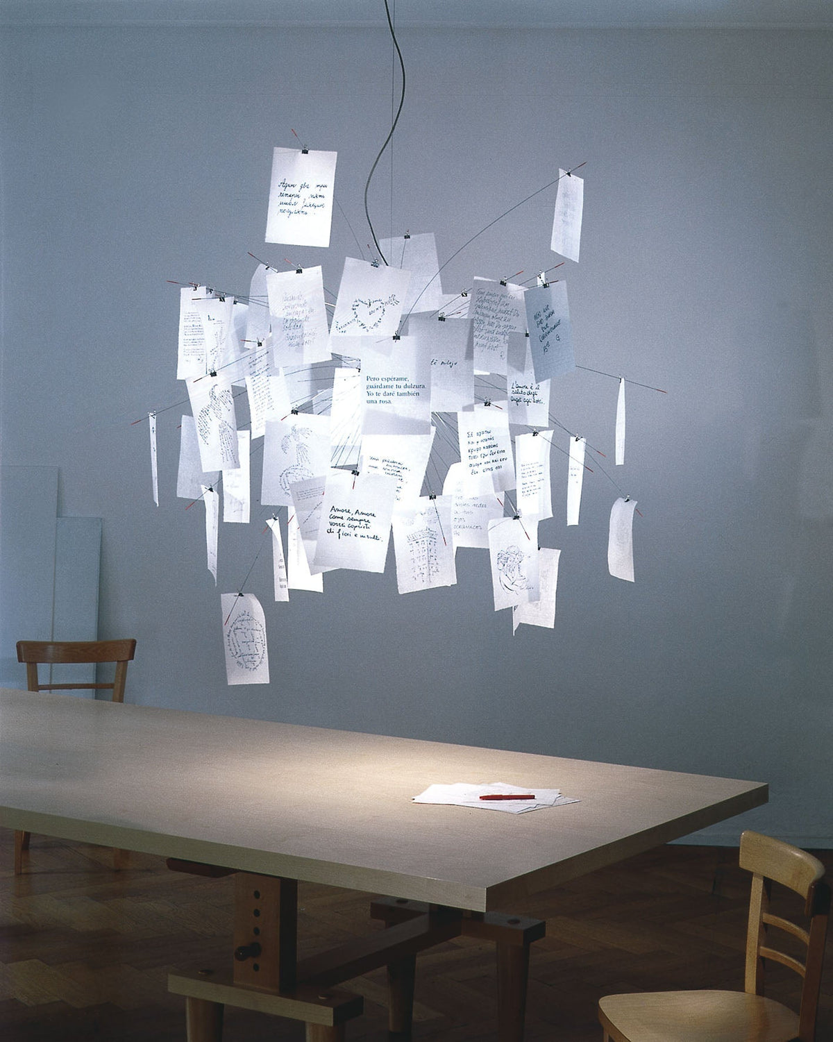 Lampadario di Carta