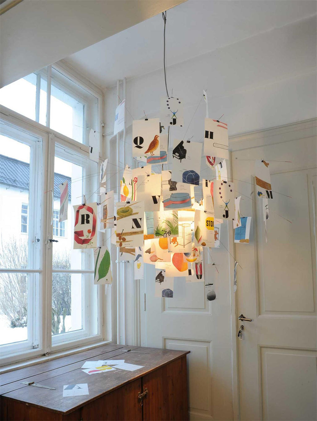 Lampadario di Carta