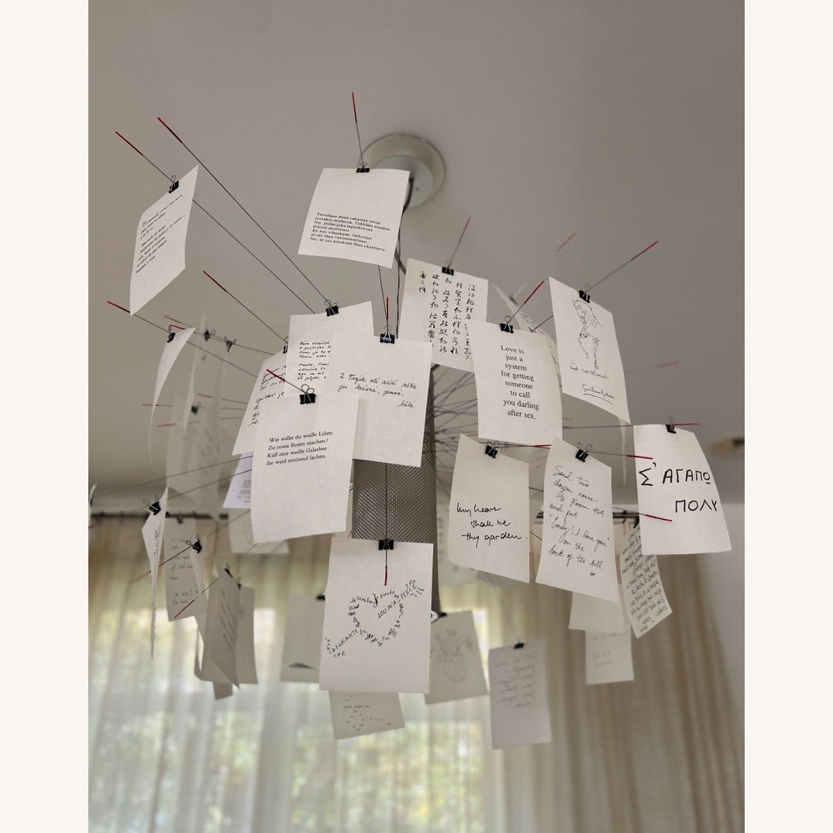 Lampadario di Carta