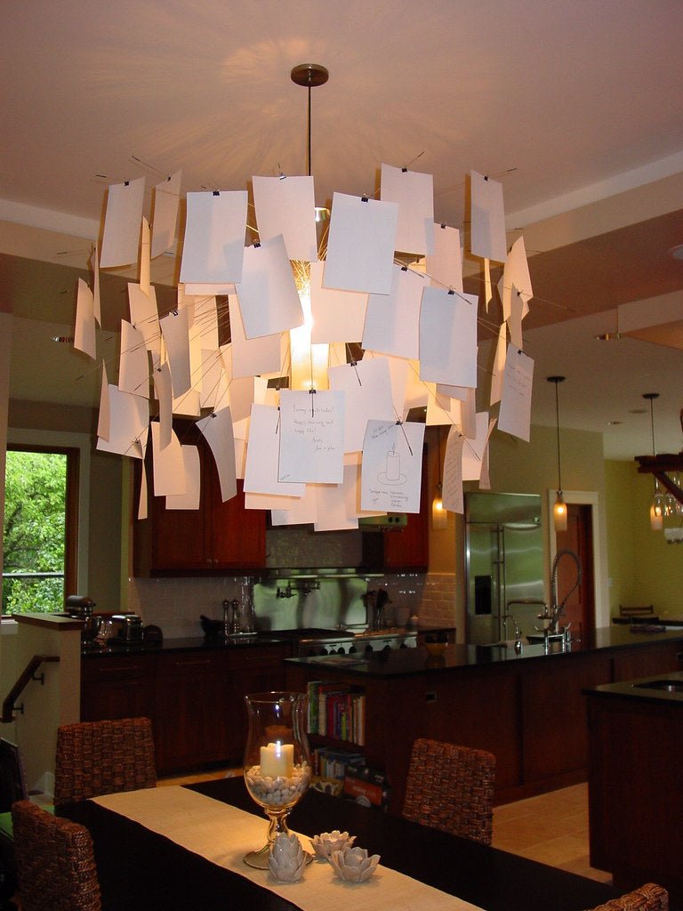 Lampadario di Carta