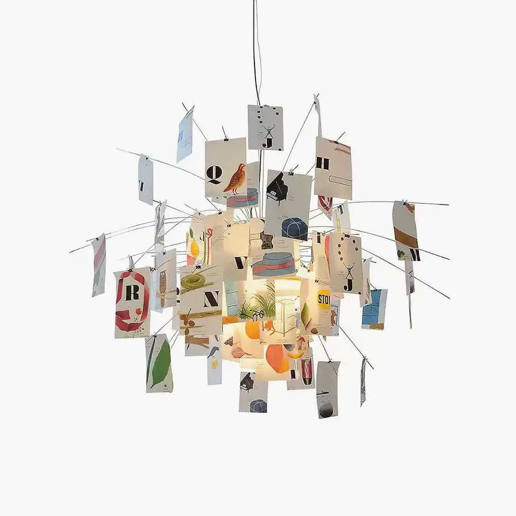Lampadario di Carta