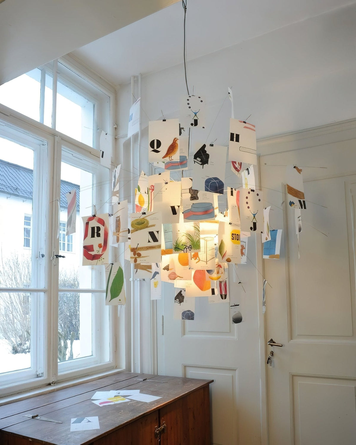 Lampadario di Carta