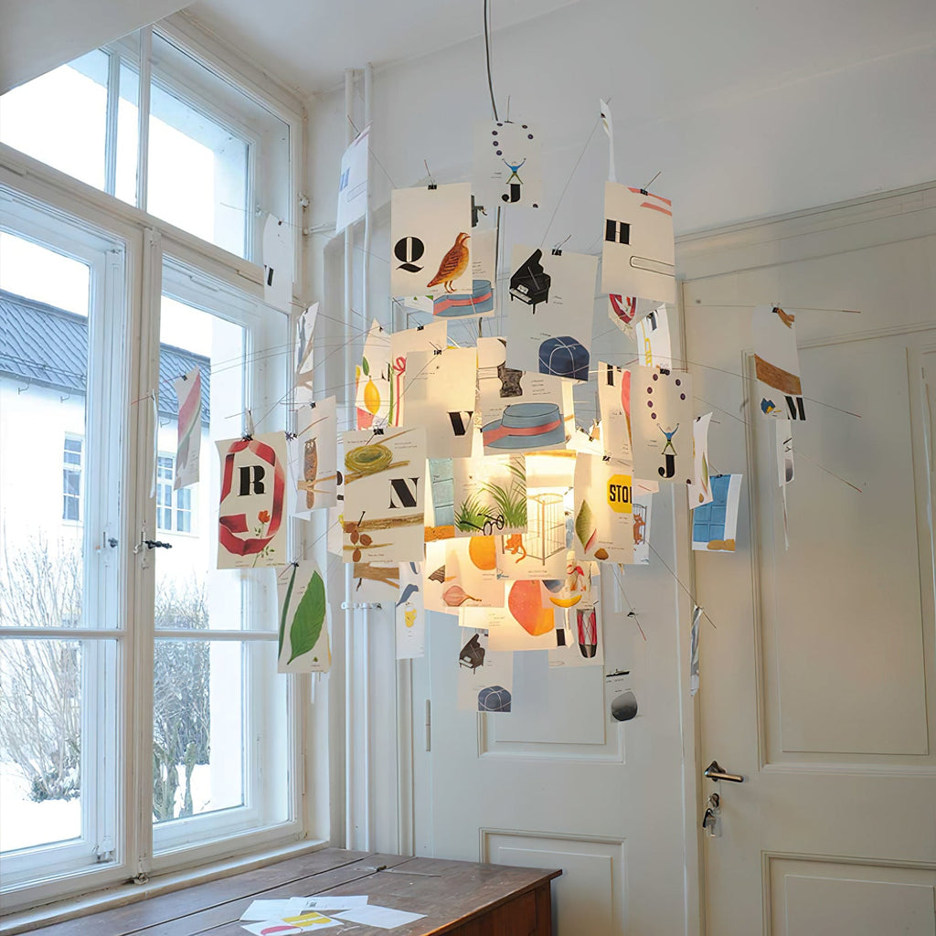 Lampadario di Carta