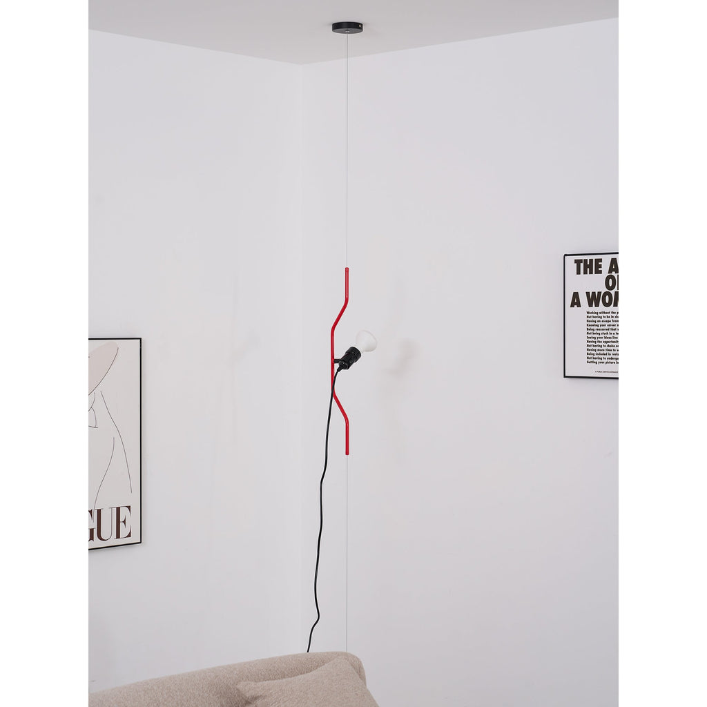Lampada a Cavo Tensionato da Pavimento a Soffitto – Faro Regolabile