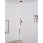 Lampada a Cavo Tensionato da Pavimento a Soffitto – Faro Regolabile