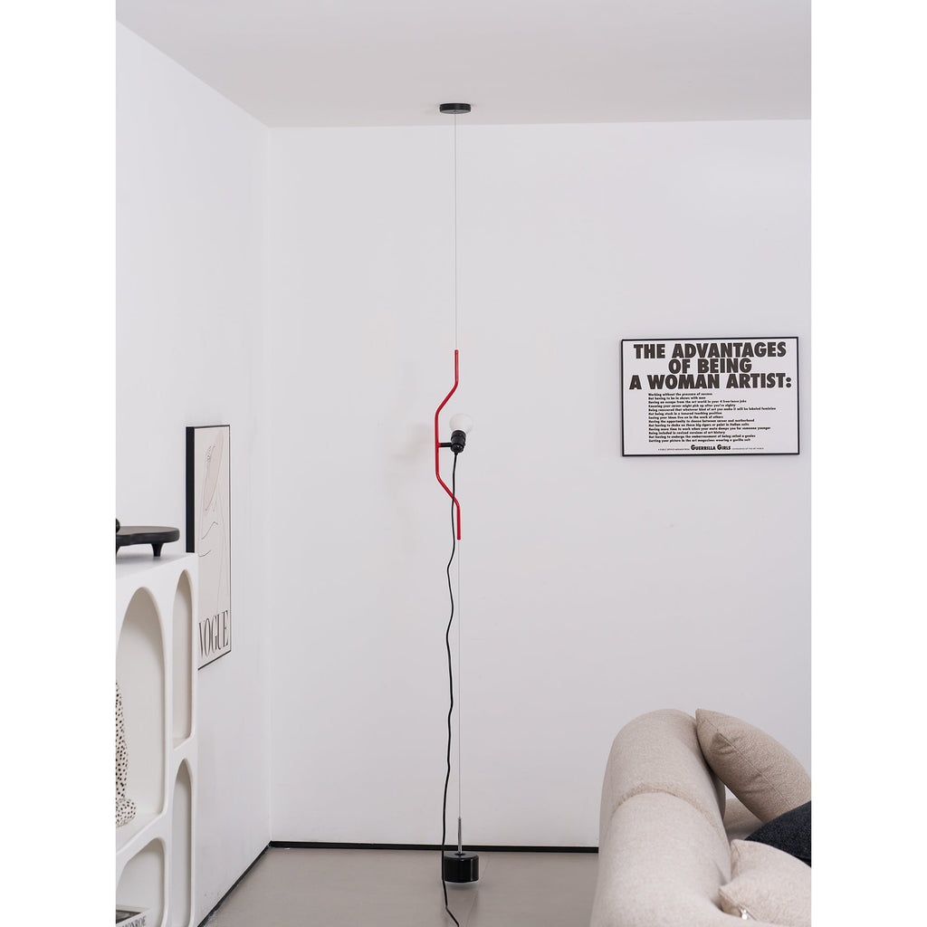 Lampada a Cavo Tensionato da Pavimento a Soffitto – Faro Regolabile