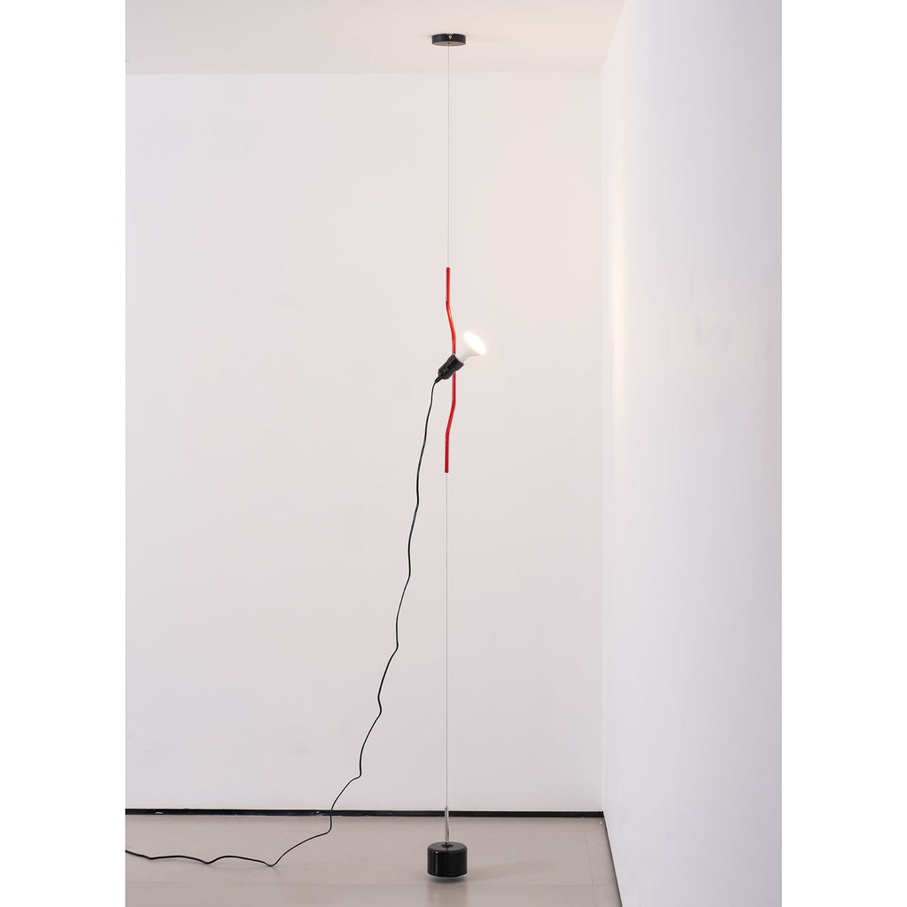 Lampada a Cavo Tensionato da Pavimento a Soffitto – Faro Regolabile