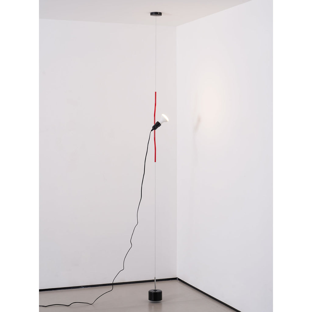 Lampada a Cavo Tensionato da Pavimento a Soffitto – Faro Regolabile