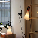 Lampada a Cavo Tensionato da Pavimento a Soffitto – Faro Regolabile
