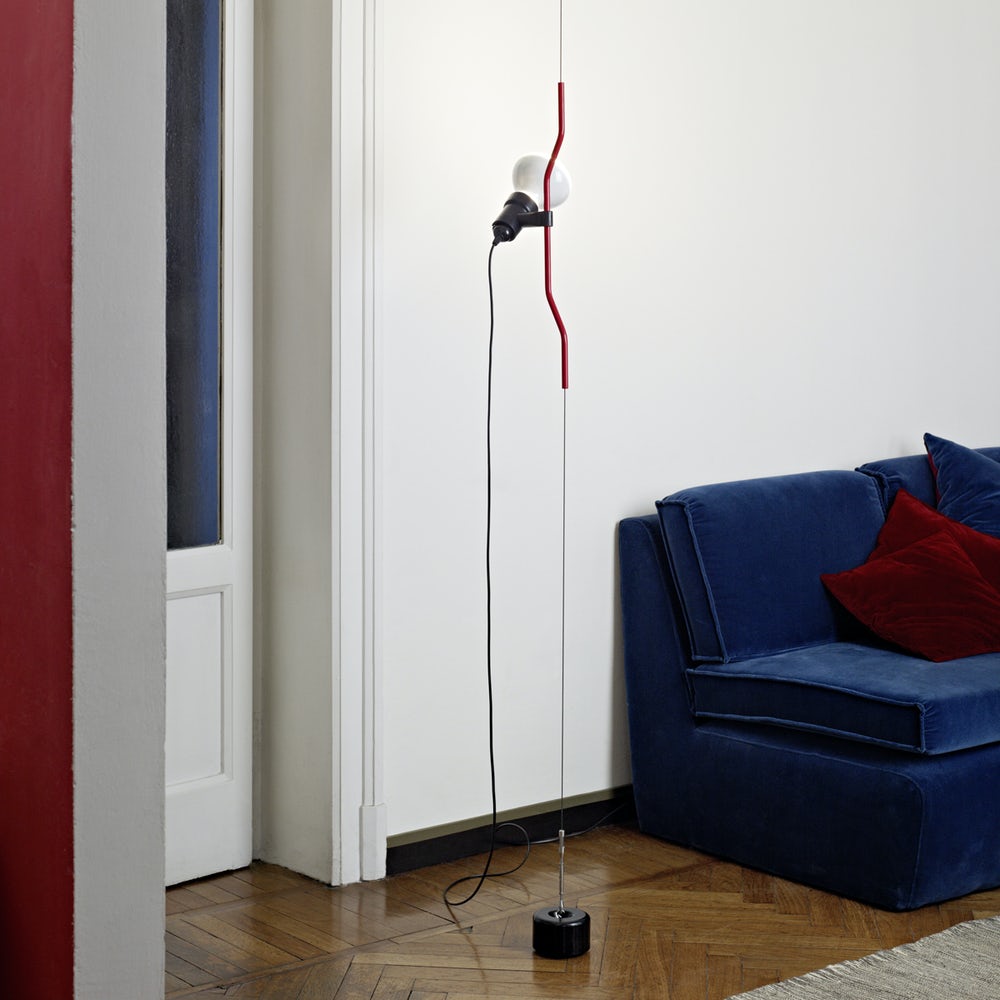 Lampada a Cavo Tensionato da Pavimento a Soffitto – Faro Regolabile