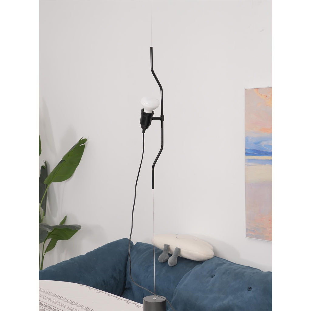 Lampada a Cavo Tensionato da Pavimento a Soffitto – Faro Regolabile