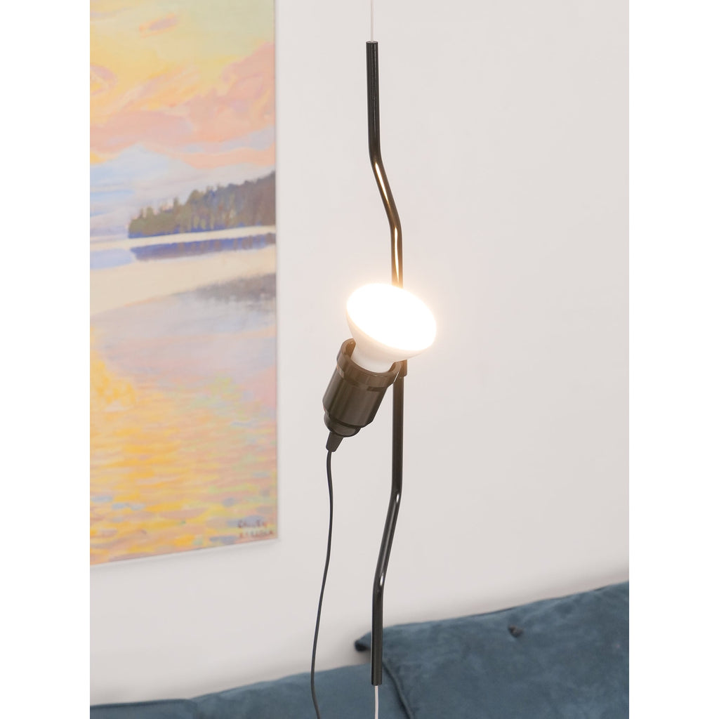 Lampada a Cavo Tensionato da Pavimento a Soffitto – Faro Regolabile