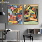 Paul Klee Quadro – Stampa su tela – Colorato – 60×90 cm – Arte Moderna Astratta per il soggiorno