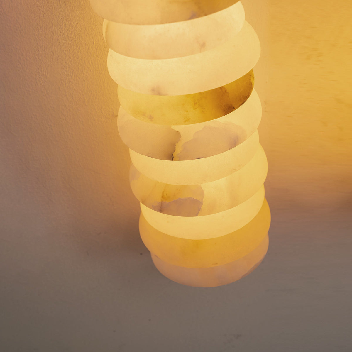 Lampada da Parete Payson Doppia in Alabastro