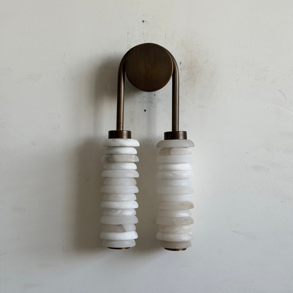 Lampada da Parete Payson in Alabastro