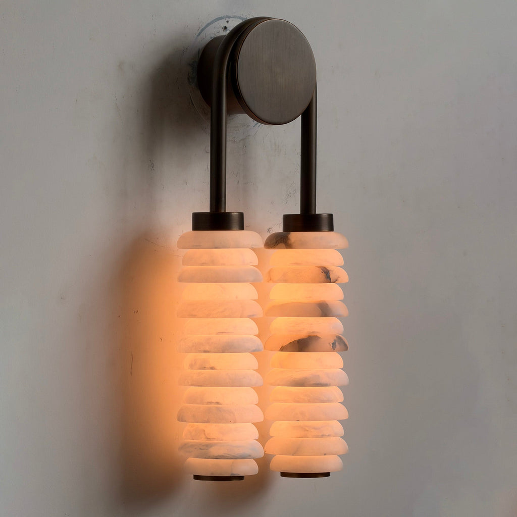 Lampada da Parete Payson in Alabastro