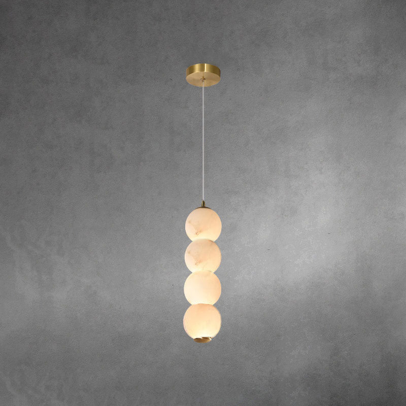 Lampada a Sospensione in Alabastro Perla