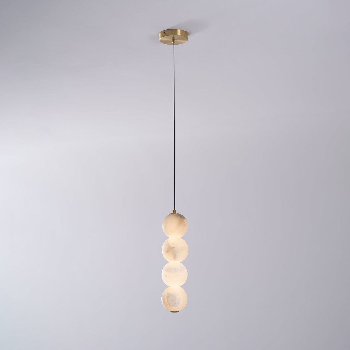 Lampada a Sospensione in Alabastro Perla